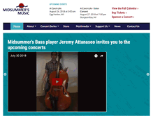 Tablet Screenshot of midsummersmusic.com